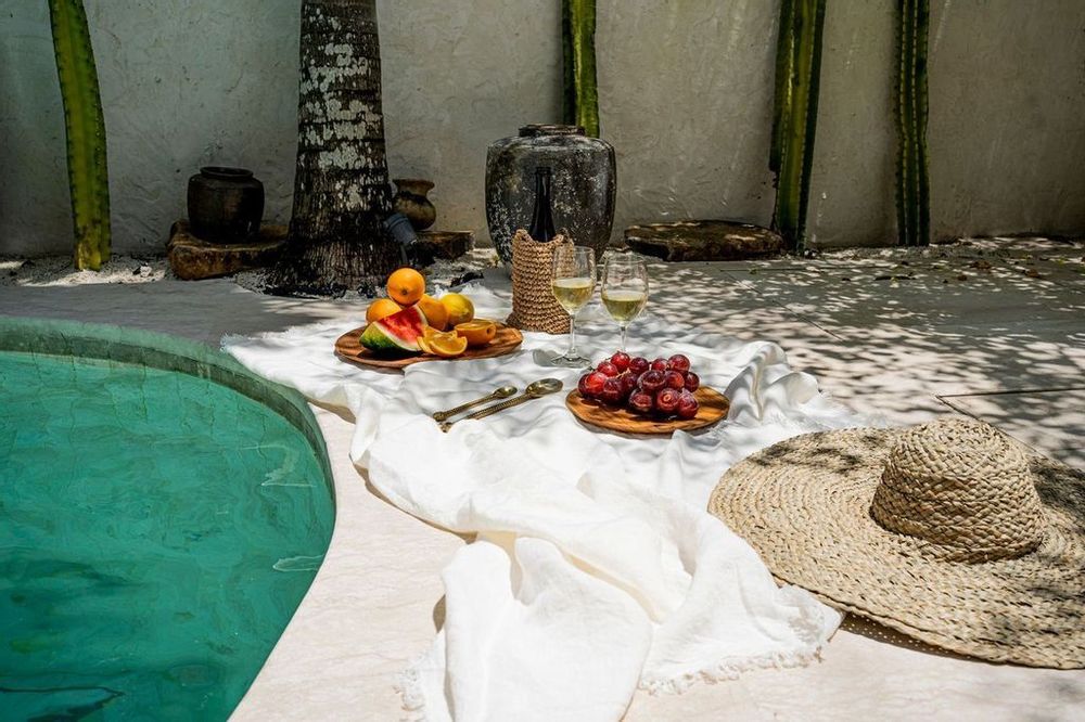 Linge de table textile - La Nappe en Lin - Blanc -150x150 - BAZAR BIZAR LIVING