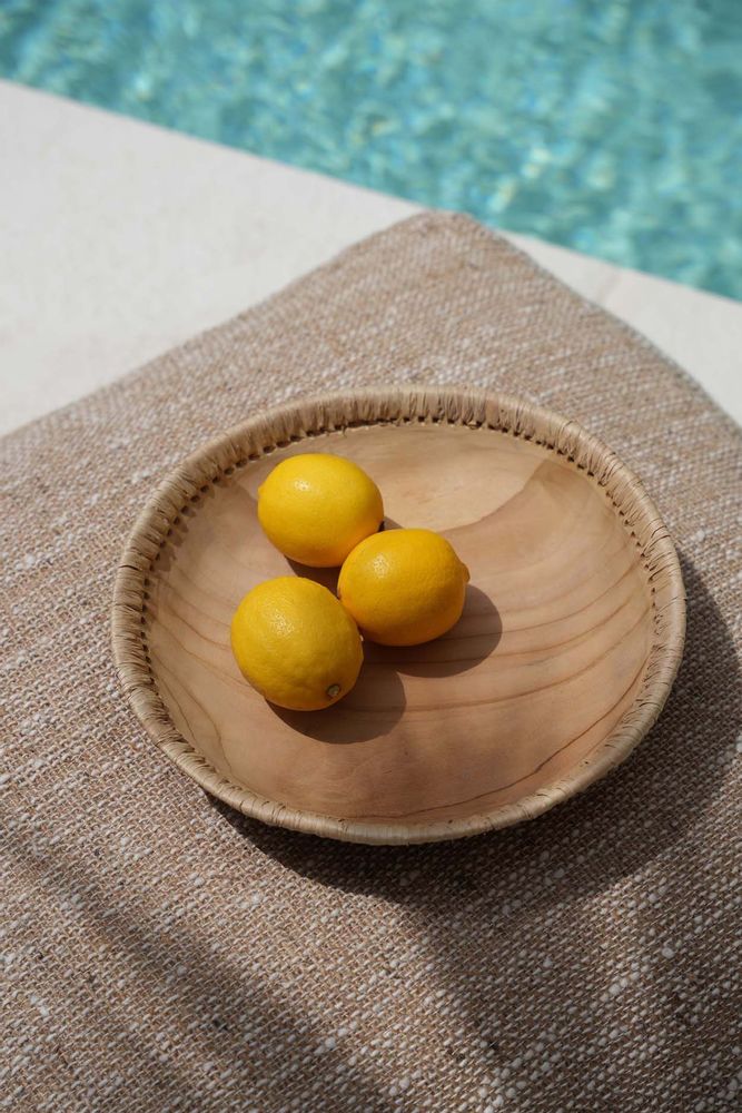 Platter and bowls - The Tag Me Bowl - Natural - L - BAZAR BIZAR LIVING