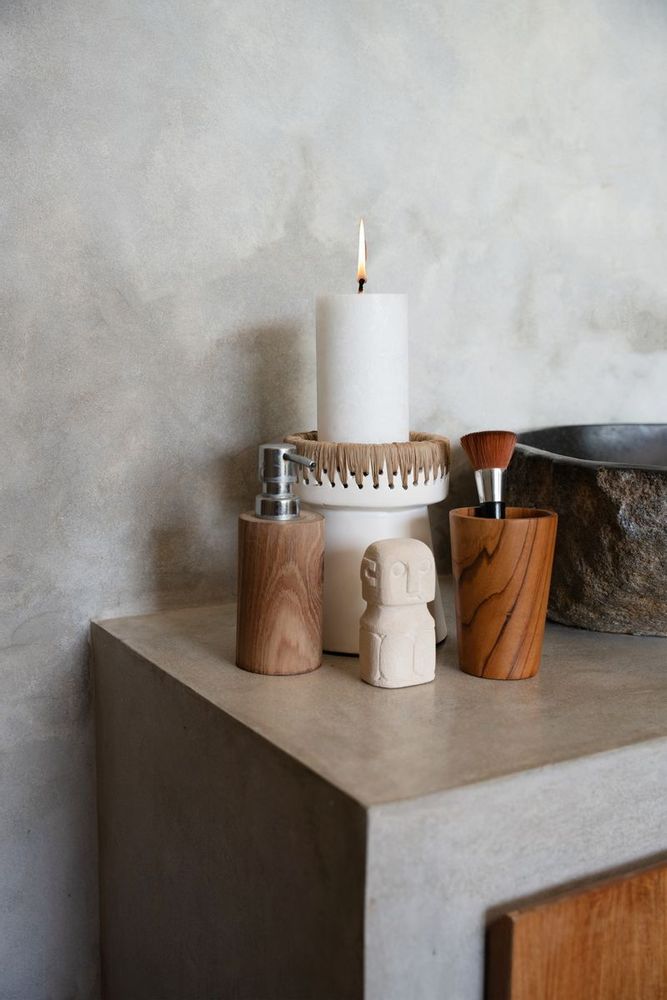 Candlesticks and candle holders - The Pretty Candle Holder - White Natural - BAZAR BIZAR LIVING