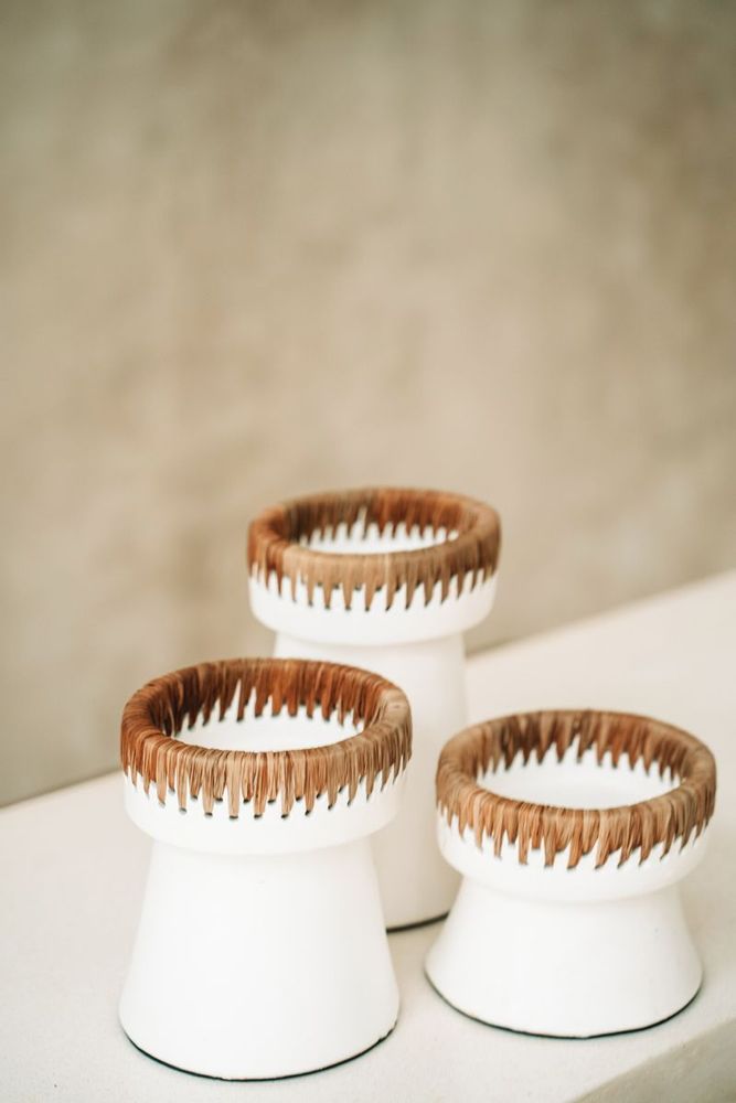 Candlesticks and candle holders - The Pretty Candle Holder - White Natural - BAZAR BIZAR LIVING