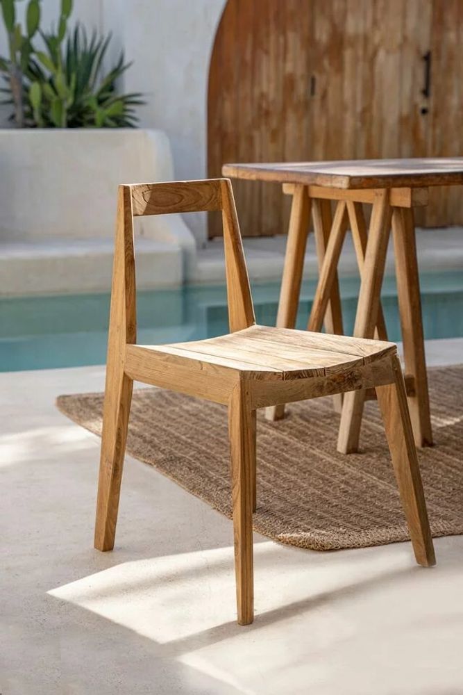 Chairs - The Paxi Dining Chair - Natural - Outdoor - BAZAR BIZAR LIVING
