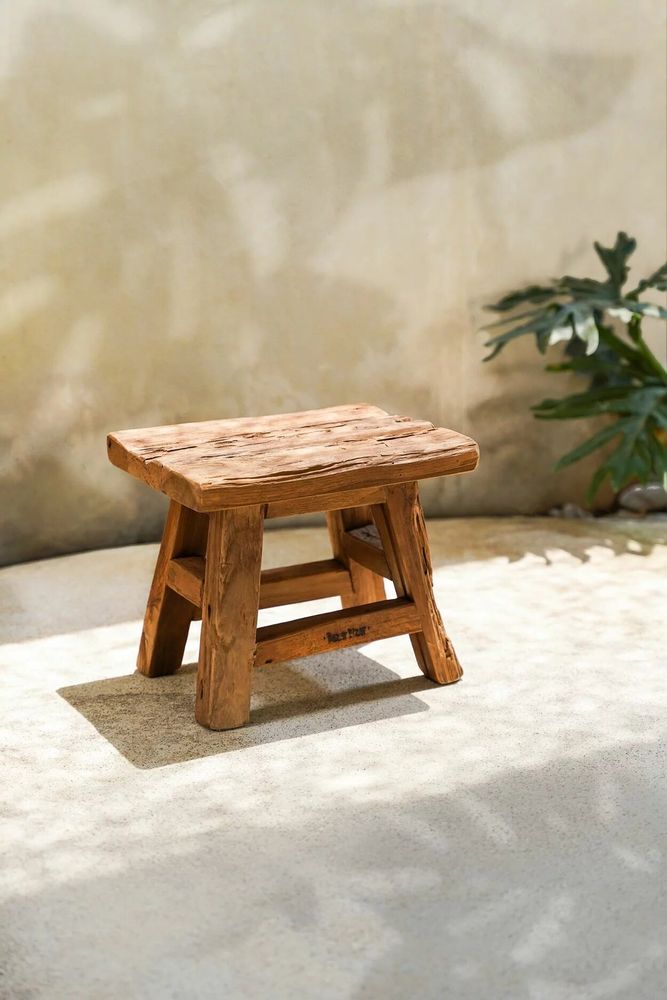 Stools - The Yoke Stool - Natural - S - BAZAR BIZAR LIVING