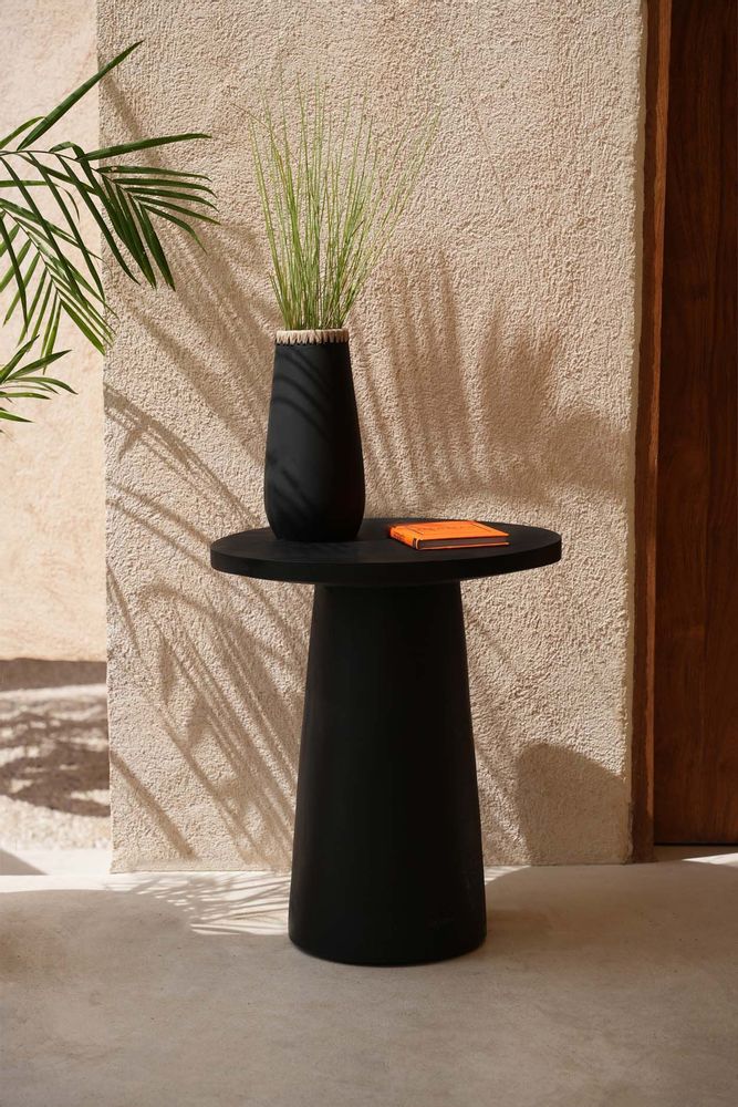 Autres tables  - La Table D'appoint Timber Conic - Noir - 50 - BAZAR BIZAR LIVING