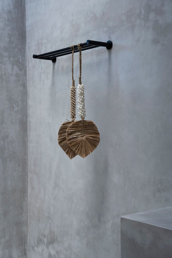 Objets de décoration - Le Pompon en Raphia & Shell - Crème Naturelle - BAZAR BIZAR LIVING