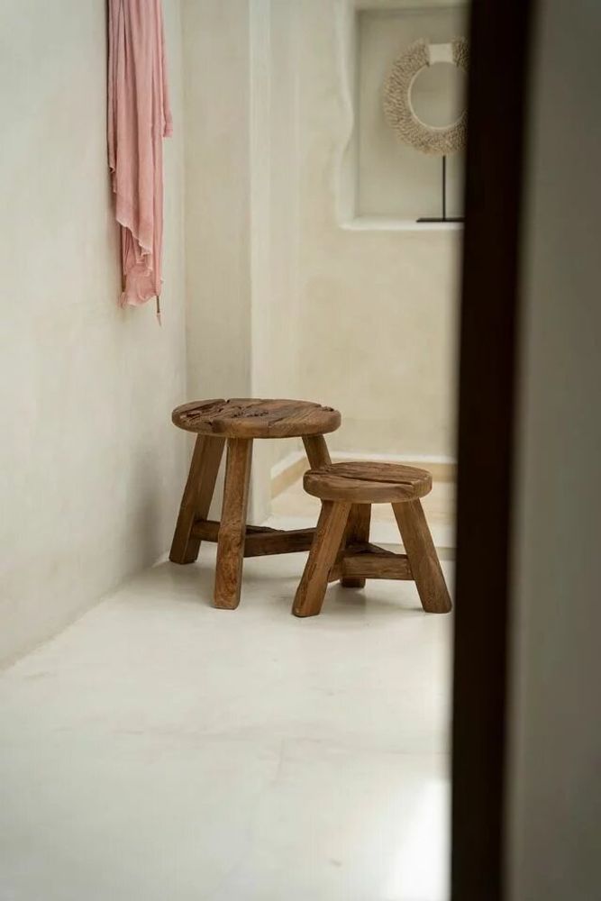 Stools - The Yatai Stool - Natural - S - BAZAR BIZAR LIVING