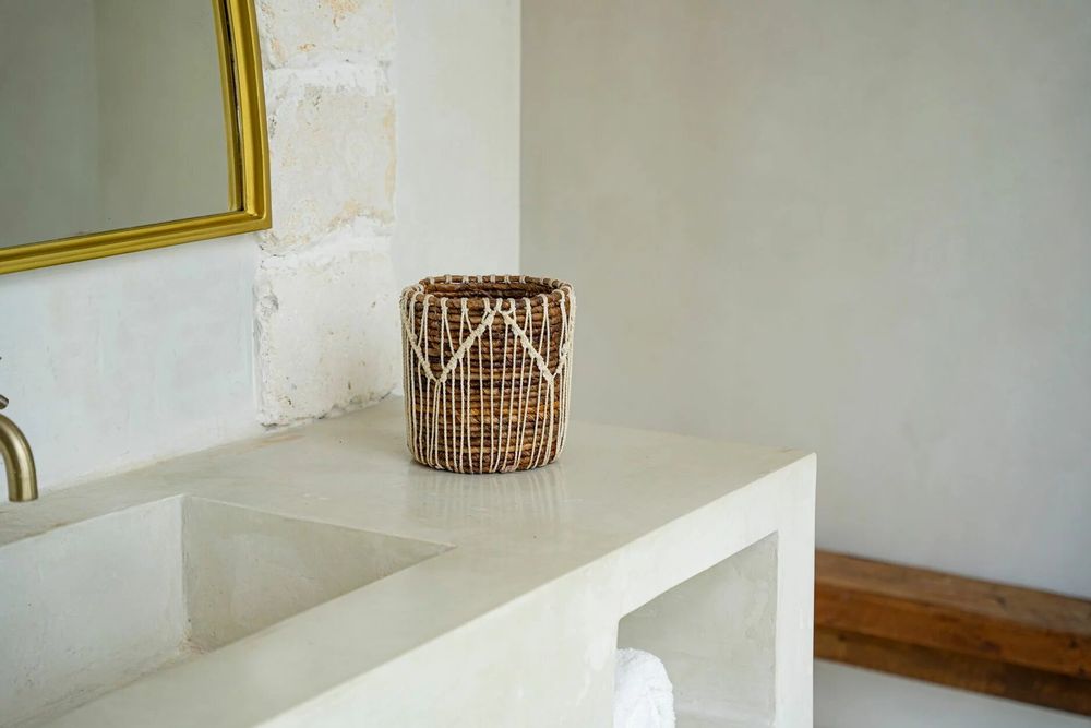 Baskets - The Macra-mazing Basket - Natural White - S - BAZAR BIZAR LIVING