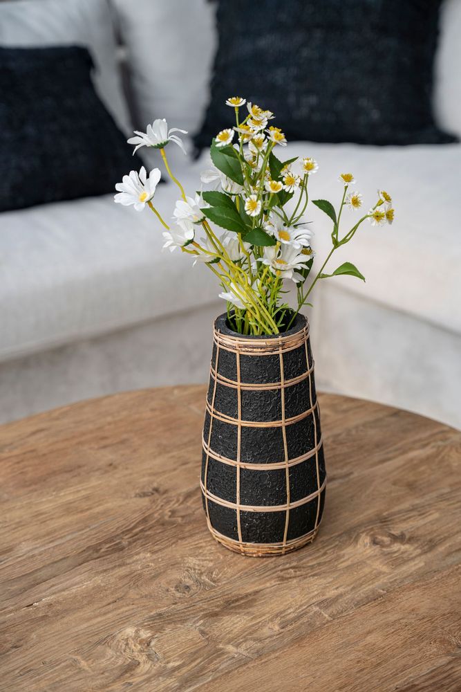 Vases - The Cutie Vase - Black Natural - L - BAZAR BIZAR LIVING