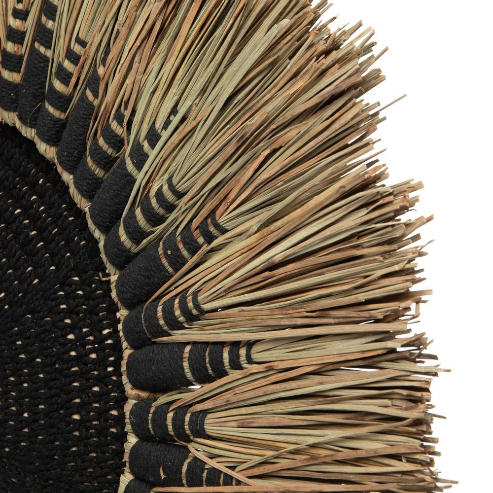Objets de décoration - Déco Murale Macramé Raffia - Naturel Noir - BAZAR BIZAR LIVING