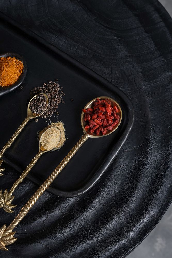 Flatware - The Palm Tree Salad Spoon - Gold - BAZAR BIZAR LIVING
