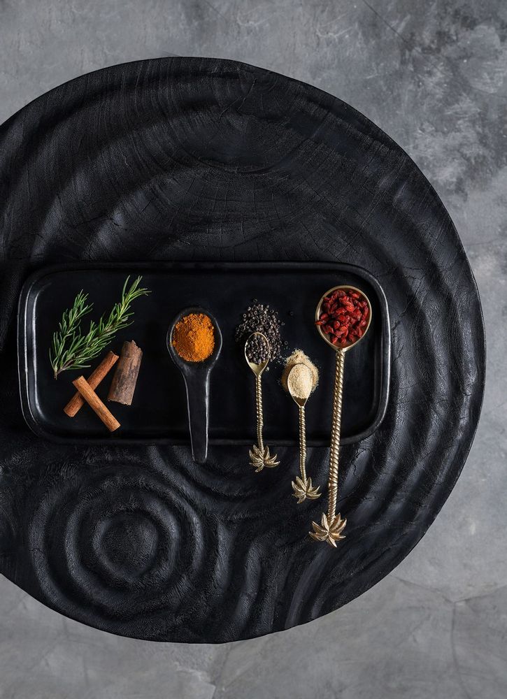Flatware - The Palm Tree Salad Spoon - Gold - BAZAR BIZAR LIVING