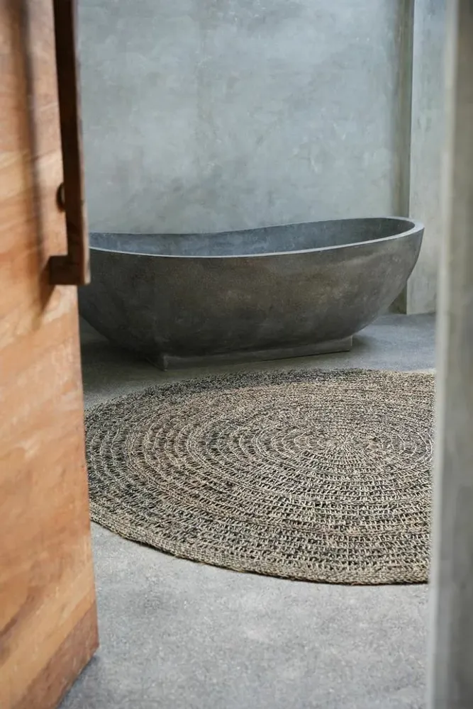 Design carpets - The Seagrass Carpet - Natural Black - 100 - BAZAR BIZAR LIVING