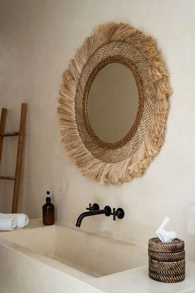 Mirrors - The Capri Mirror - Natural - L - BAZAR BIZAR LIVING