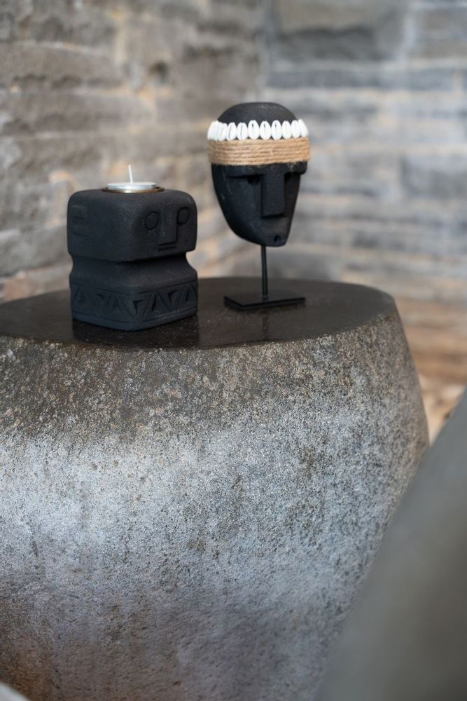 Candlesticks and candle holders - The Sumba Stone #26 Candle Holder - BAZAR BIZAR LIVING