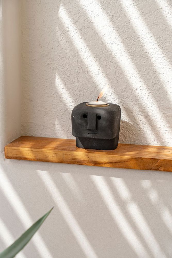 Candlesticks and candle holders - The Sumba Stone #26 Candle Holder - BAZAR BIZAR LIVING