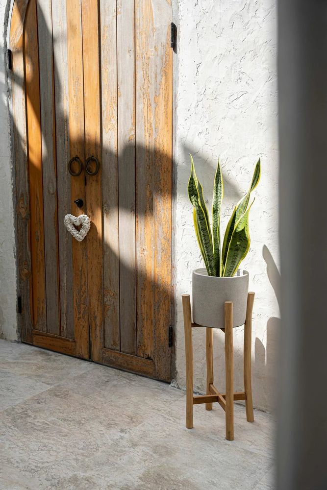 Vases - Jardinière Chalk Haut - Béton Naturel - L - BAZAR BIZAR LIVING