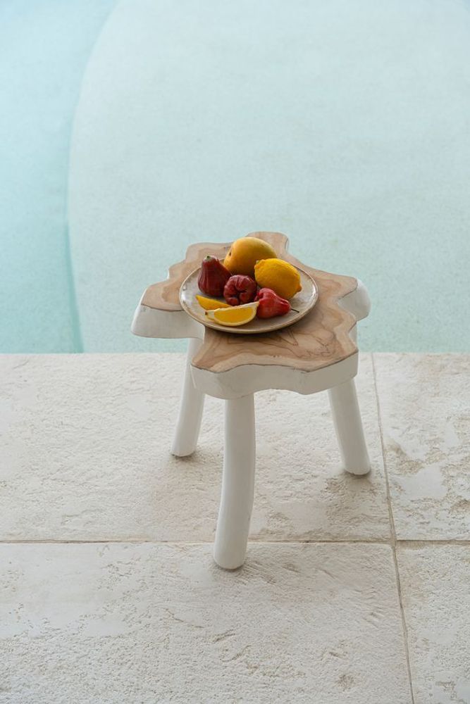 Tables basses - La Table D'appoint Organic - Blanc Naturel - BAZAR BIZAR LIVING