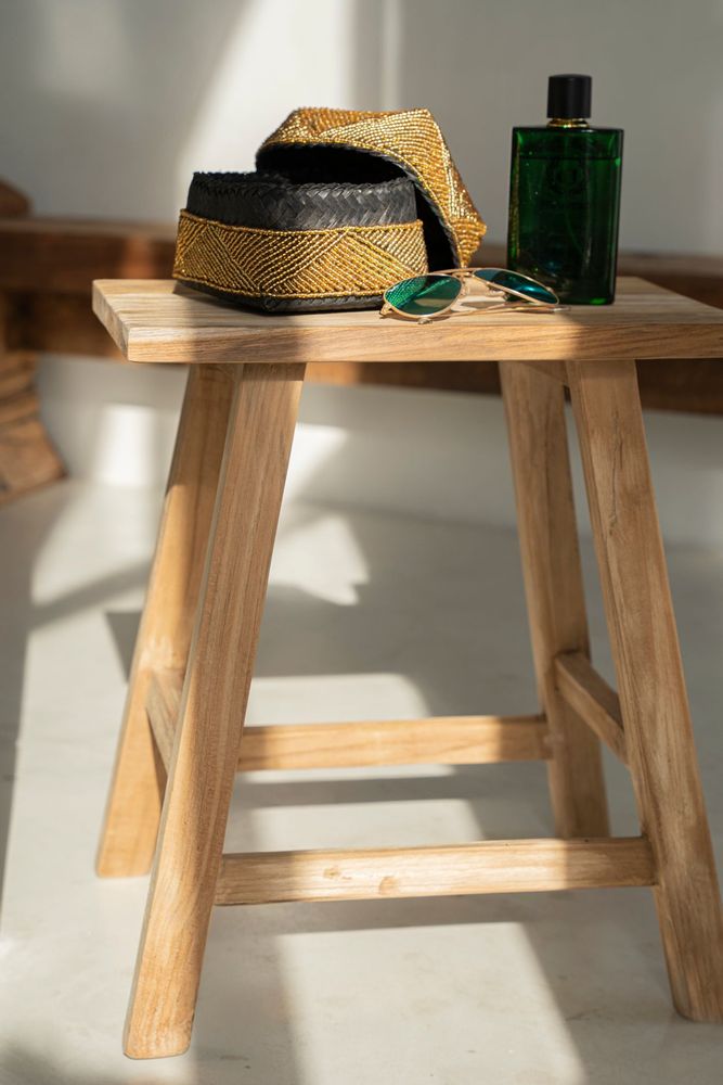 Stools - The Oriki Stool - Natural - BAZAR BIZAR LIVING