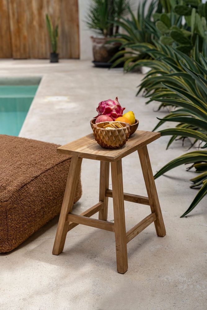 Stools - The Oriki Stool - Natural - BAZAR BIZAR LIVING
