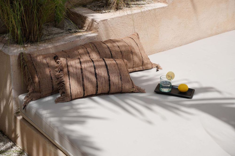 Cushions - The Oh My Gee Cushion Cover - Beige Black - 30x50 - BAZAR BIZAR LIVING
