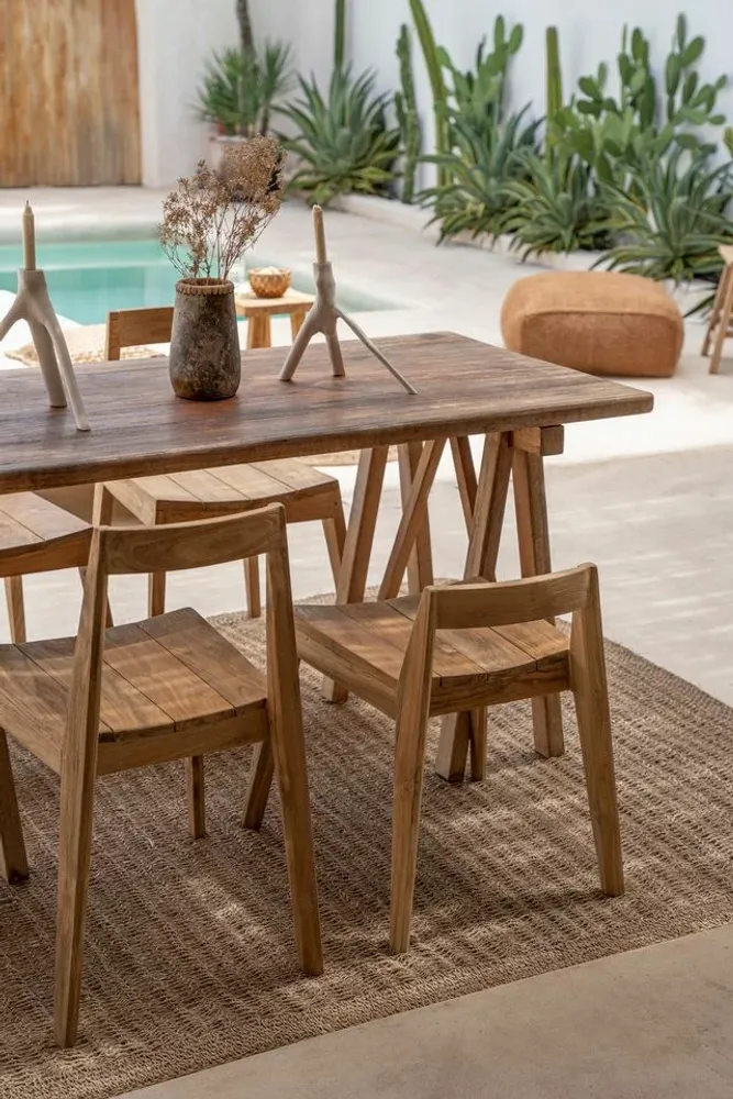 Chaises - La Chaise de Salle à Manger Ydra - Naturel - Extérieur - BAZAR BIZAR LIVING