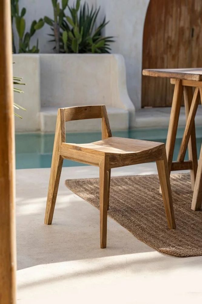Chairs - The Ydra Dining Chair - Natural - Outdoor - BAZAR BIZAR LIVING