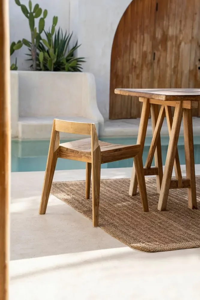 Chaises - La Chaise de Salle à Manger Ydra - Naturel - Extérieur - BAZAR BIZAR LIVING