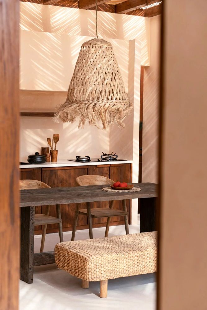 Hanging lights - The Jelly Fish Lampshade - Natural - L - BAZAR BIZAR LIVING