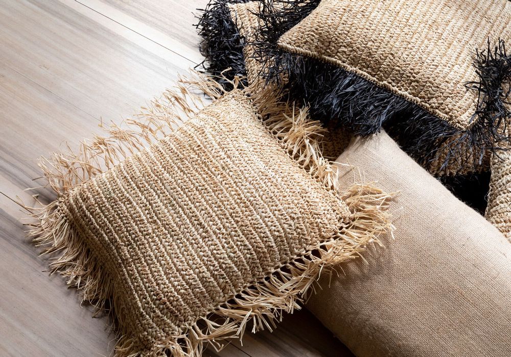 Cushions - The Jute Cushion Cover - Natural - 30x60 - BAZAR BIZAR LIVING