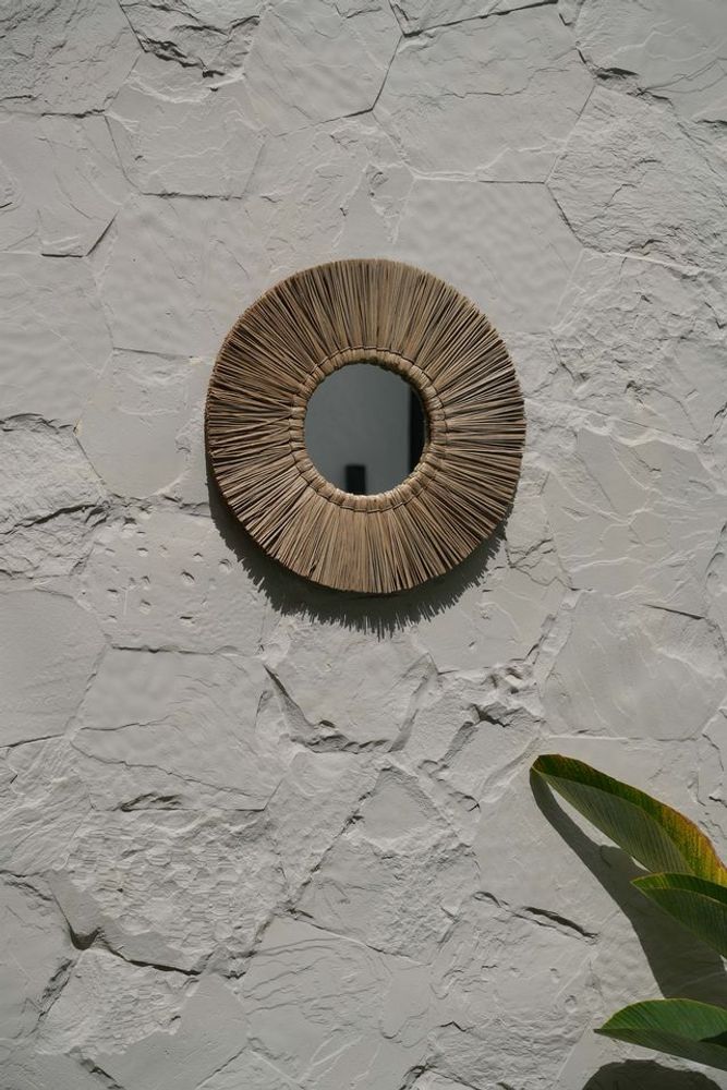 Mirrors - The Alang Alang Mirror - Natural - M - BAZAR BIZAR LIVING