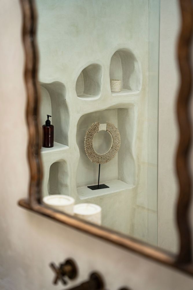 Objets de décoration - Papua Shell Disc Sur Pied - Blanc - M - BAZAR BIZAR LIVING