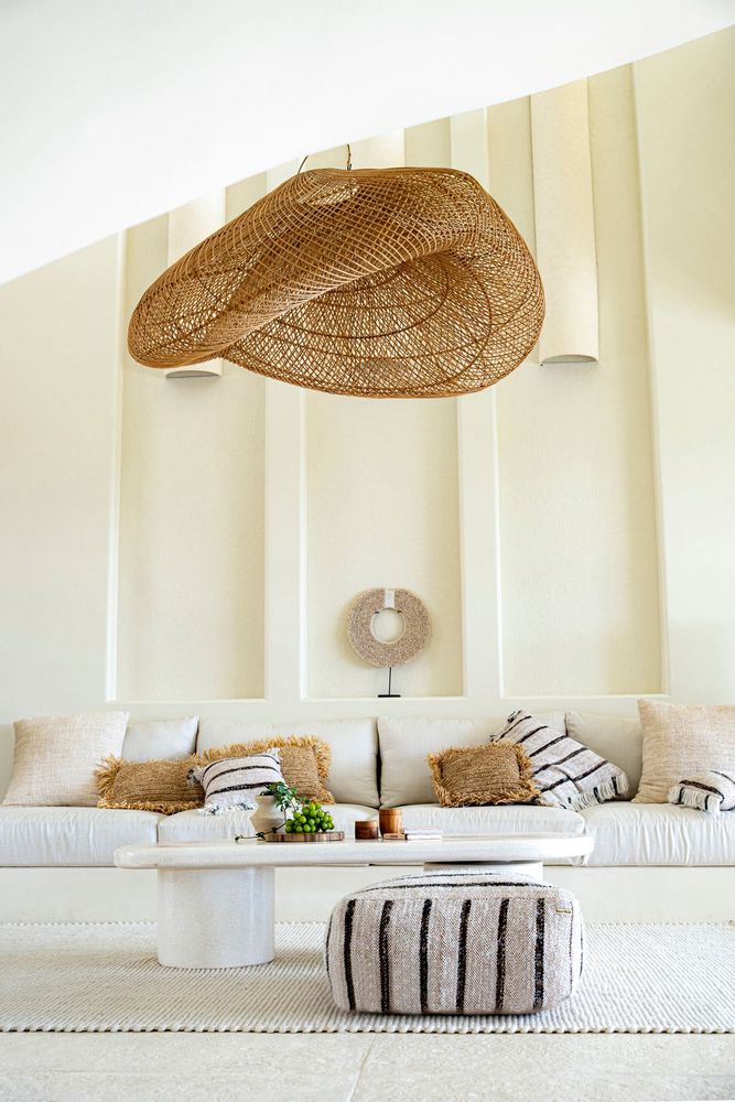 Objets de décoration - Papua Shell Disc Sur Pied - Blanc - M - BAZAR BIZAR LIVING