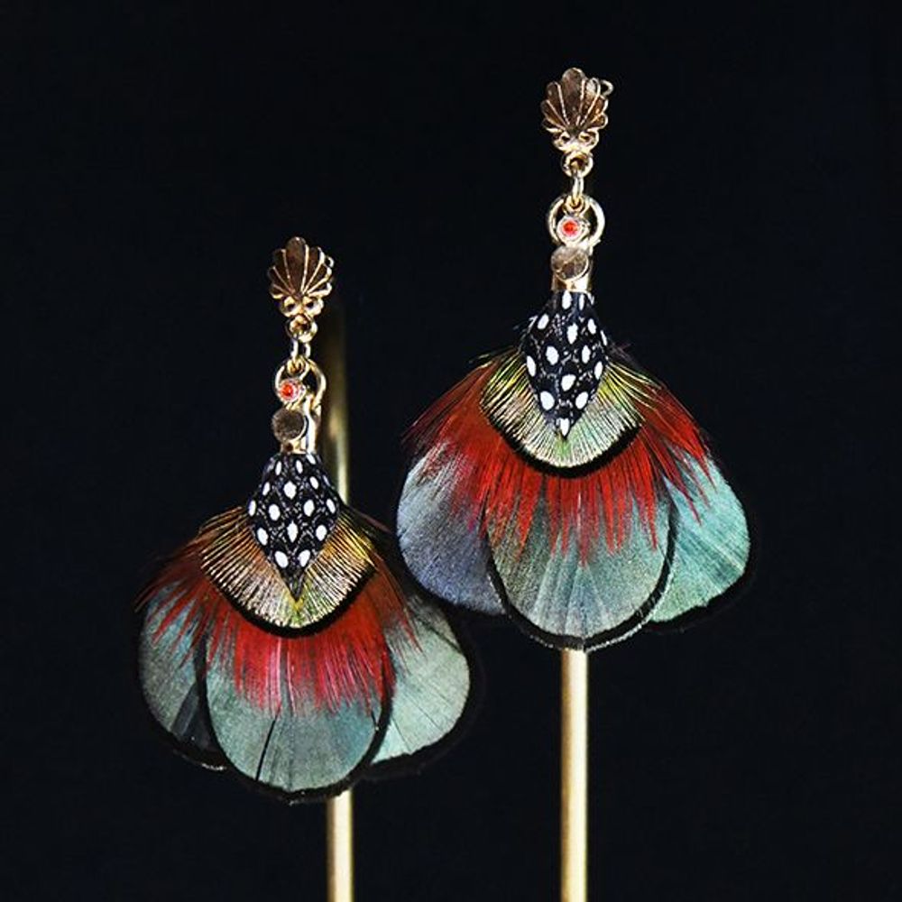 Jewelry - Earrings\" Lady\ " - FLEUR DE PLUMES