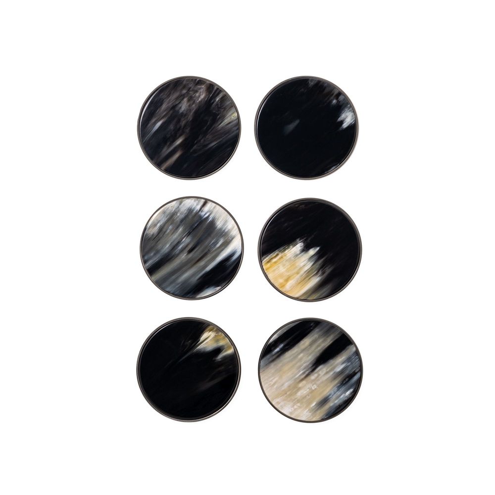 Wine accessories - Coaster Set | Natural Horn - ZANCHI 1952