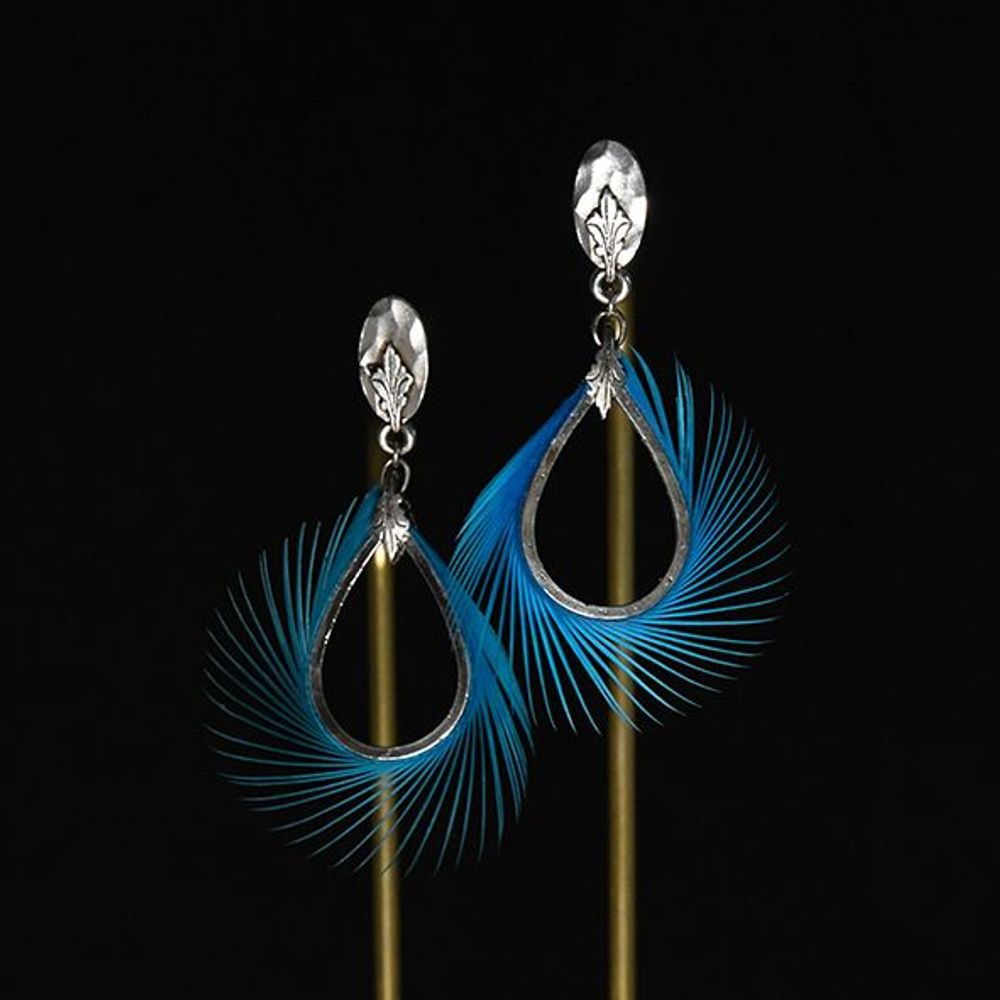 Bijoux - Boucles d'Oreilles "Solaire" - FLEUR DE PLUMES