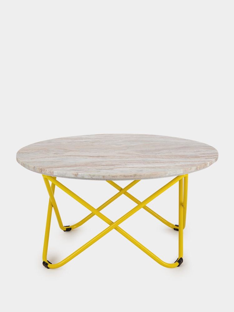 Tables basses - Table basse en marbre et métal Evoramonte - HOUSE OF CAPRICORN