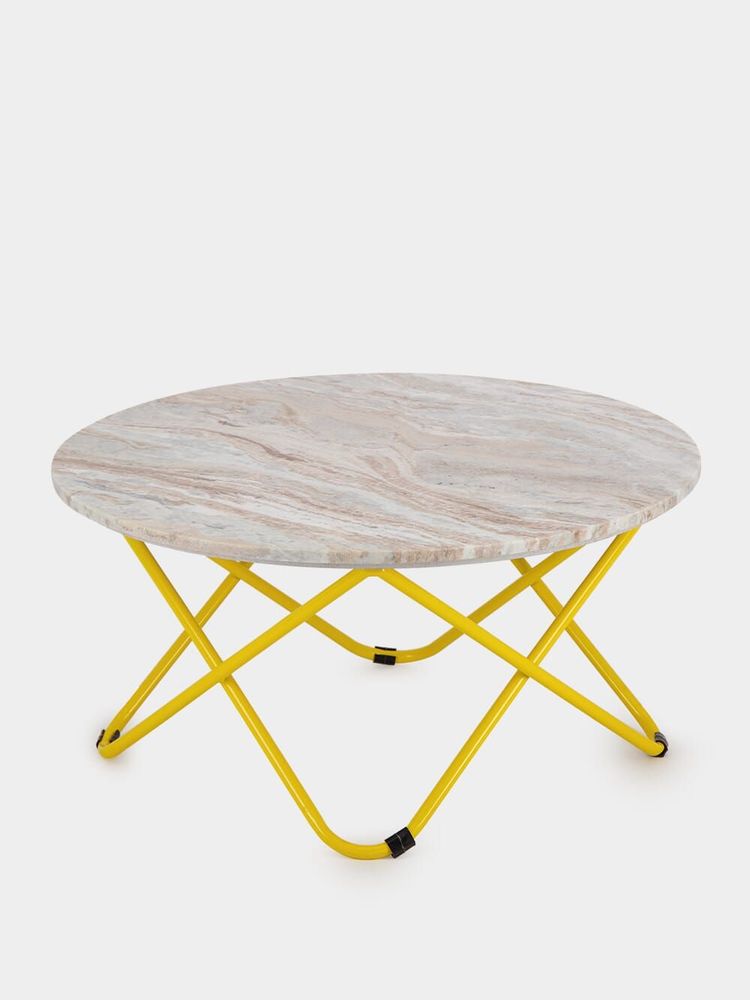 Tables basses - Table basse en marbre et métal Evoramonte - HOUSE OF CAPRICORN