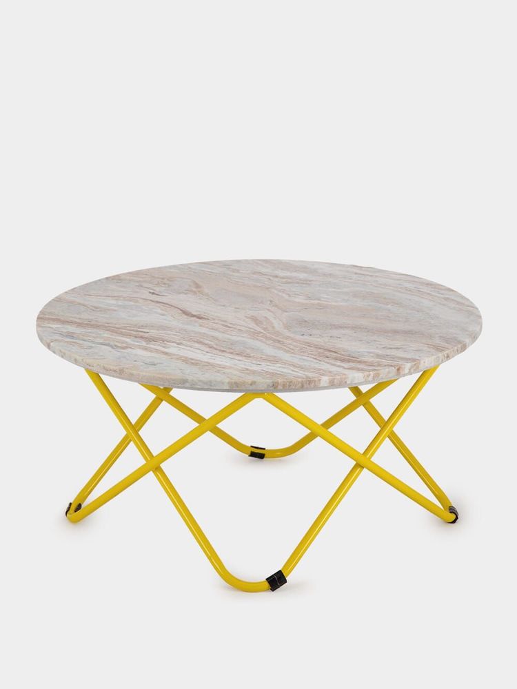 Tables basses - Table basse en marbre et métal Evoramonte - HOUSE OF CAPRICORN