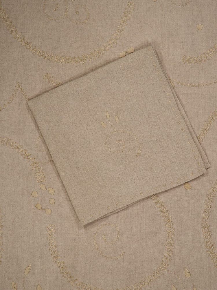 Nappes - Hand Embroidered Viana Tablecloth and Napkin Set - HOUSE OF CAPRICORN