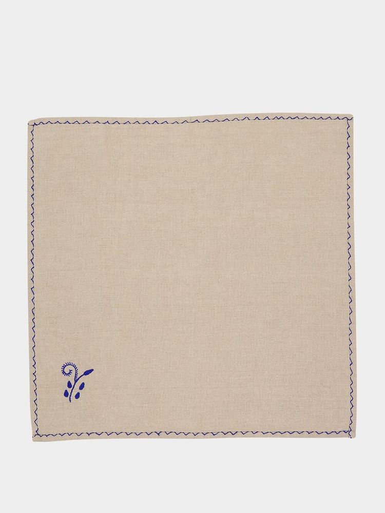 Nappes - Hand Embroidered Viana Tablecloth and Napkin Set - HOUSE OF CAPRICORN