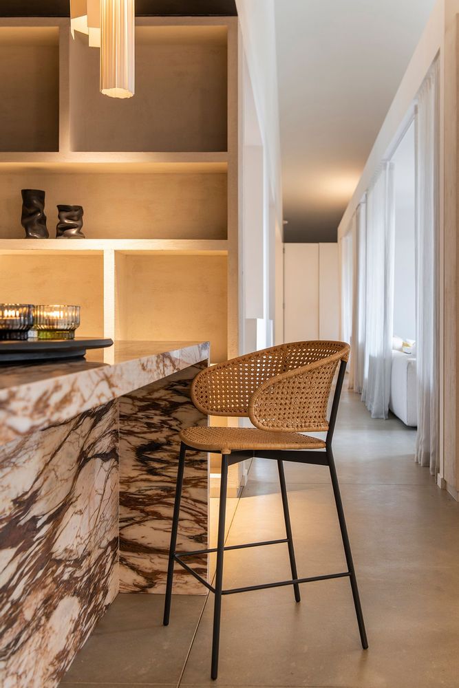 Stools - Gorm stool with backrest • indoor - FEELGOOD DESIGNS