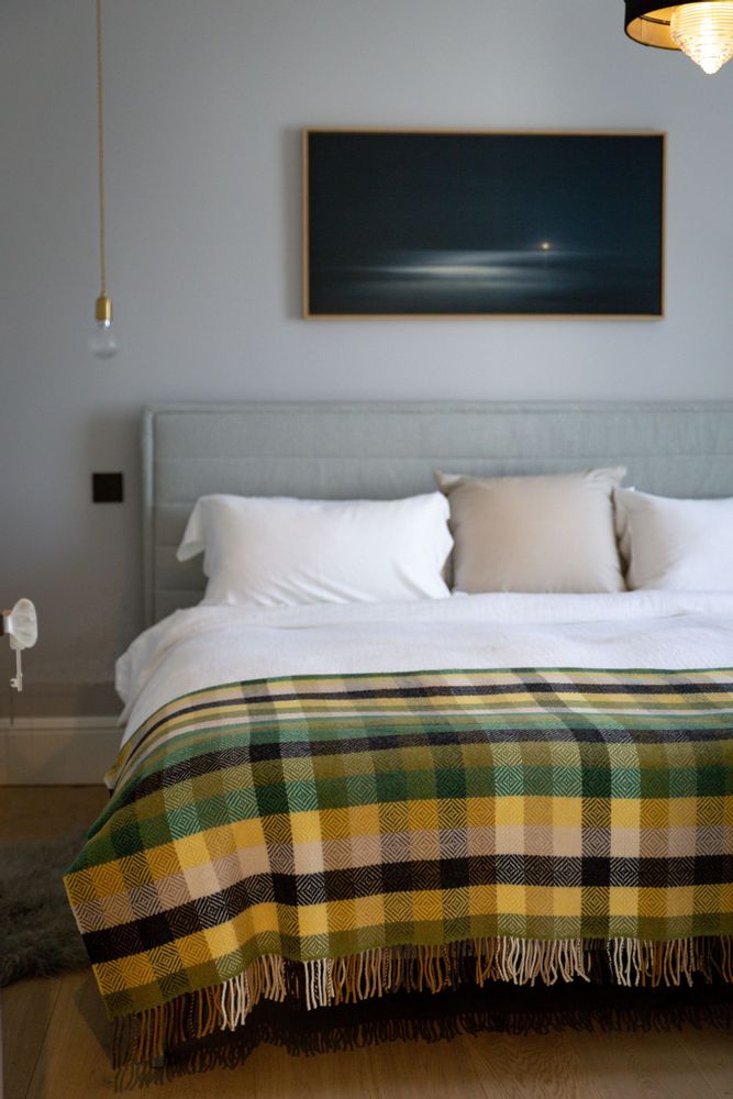 Plaids - Merino Wool Cashmere Throw 95% Merino 5% Cashmere - 136 x 180cms - JOHN HANLY & CO