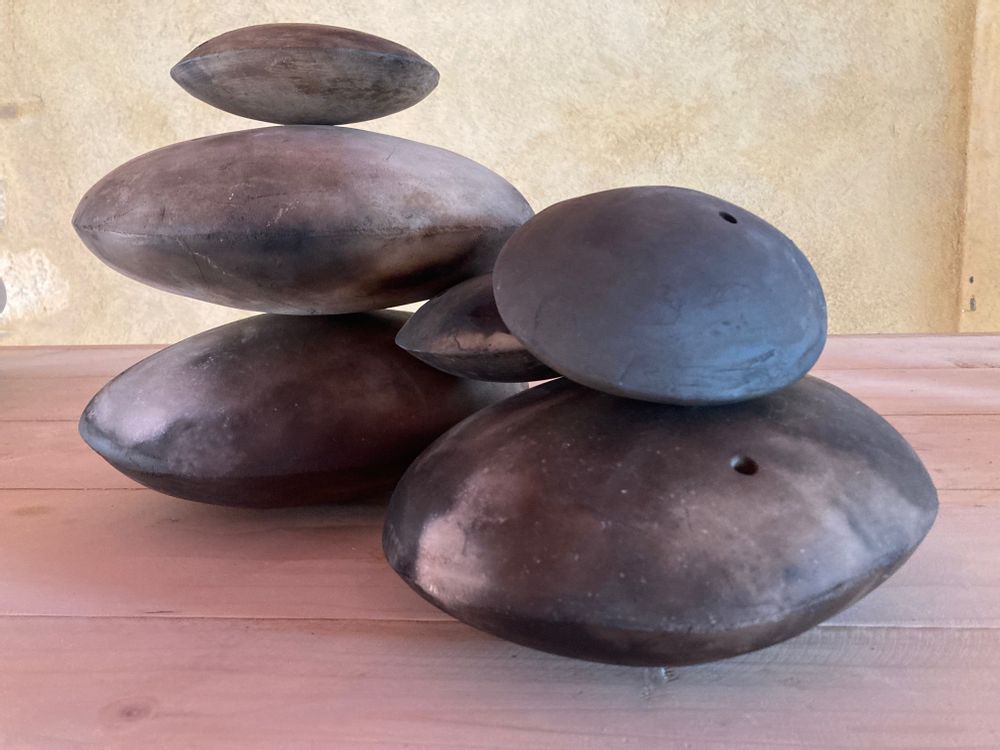 Decorative objects - Message safe - COCOON\" smoke\ " - MOMENT CÉRAMIQUE