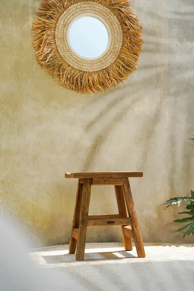 Tabourets - Tabouret The Yoke, naturel, L - BAZAR BIZAR LIVING
