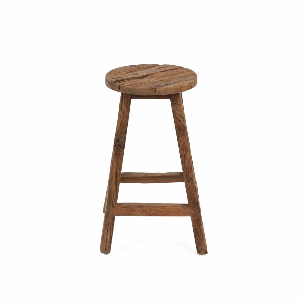 Stools - The Shibori Bar Stool - Natural - BAZAR BIZAR LIVING
