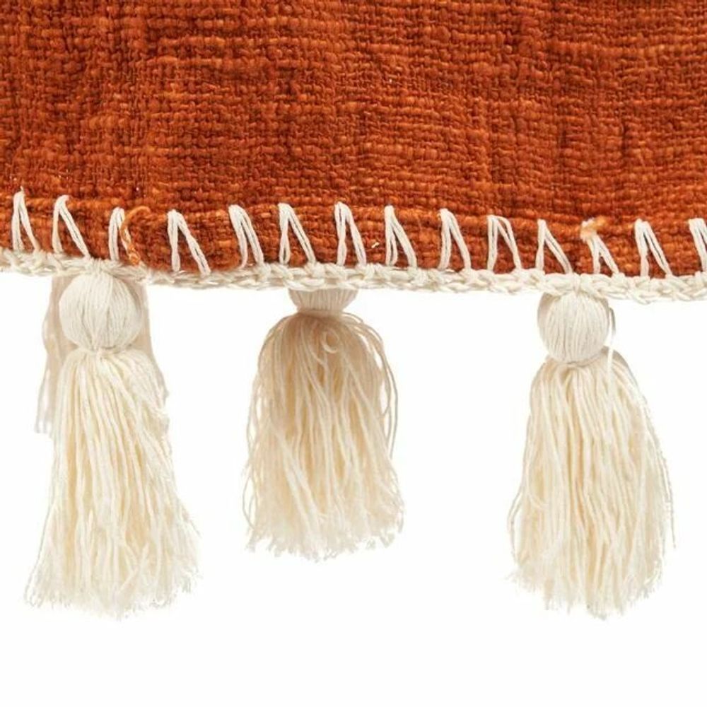 Throw blankets - The Stitch Bed Throw - Terracotta - BAZAR BIZAR LIVING
