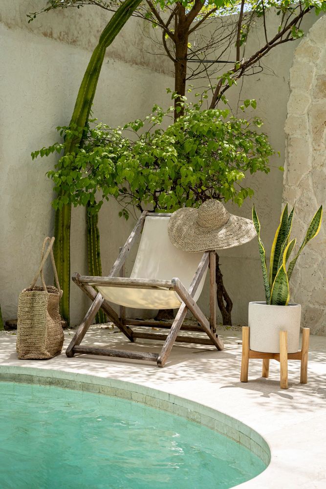 Vases - The Chalk Low - Concrete Natural - S - BAZAR BIZAR LIVING