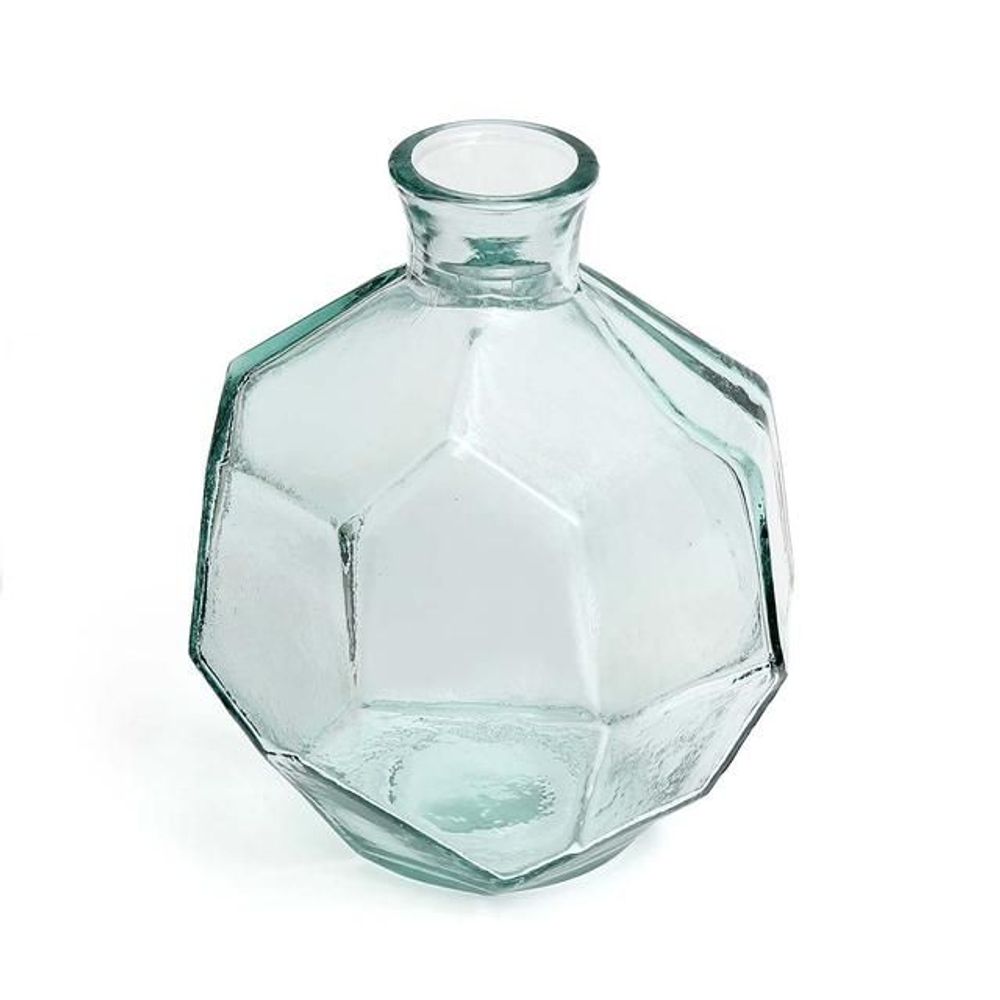 Vases - The Round Origami Vase - Blue - BAZAR BIZAR LIVING