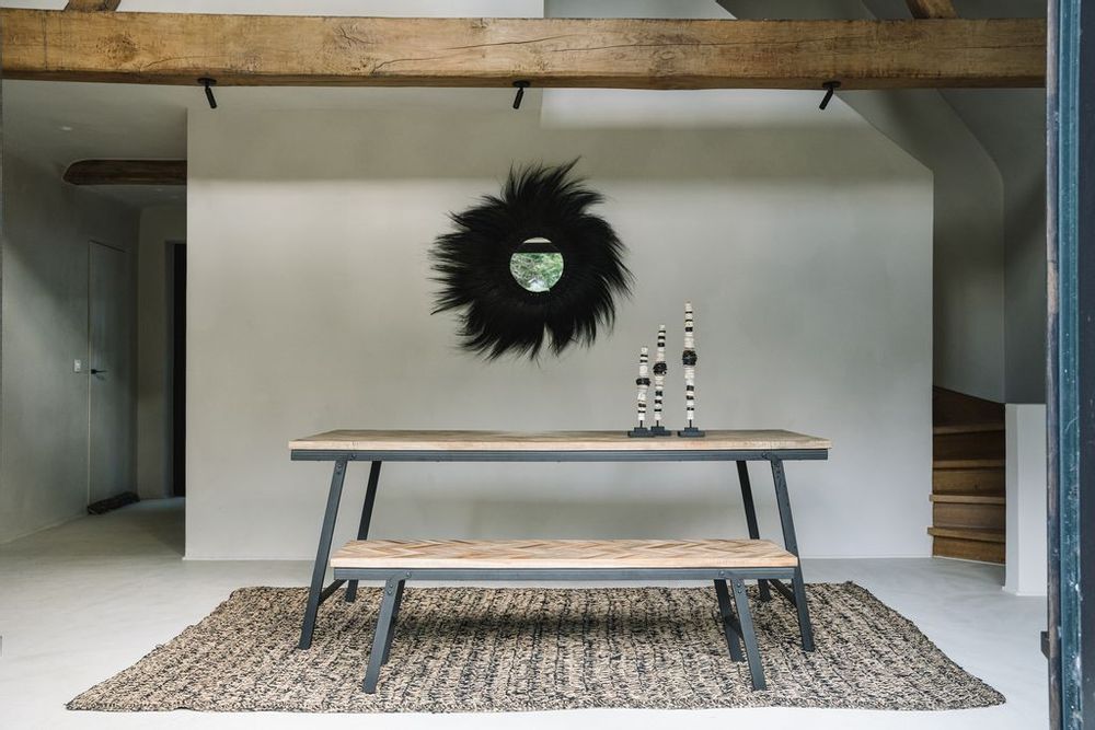 Autres tables - La Table de Marché Herringbone - Naturel - 200cm - BAZAR BIZAR LIVING