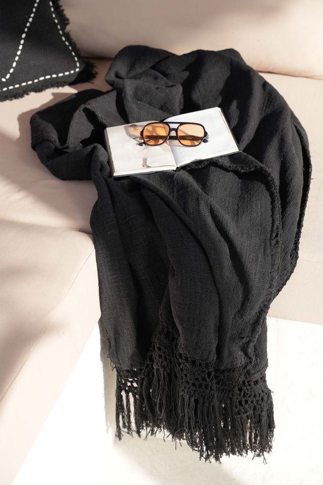 Plaids - Le Plaid Gypsy - Noir - BAZAR BIZAR LIVING