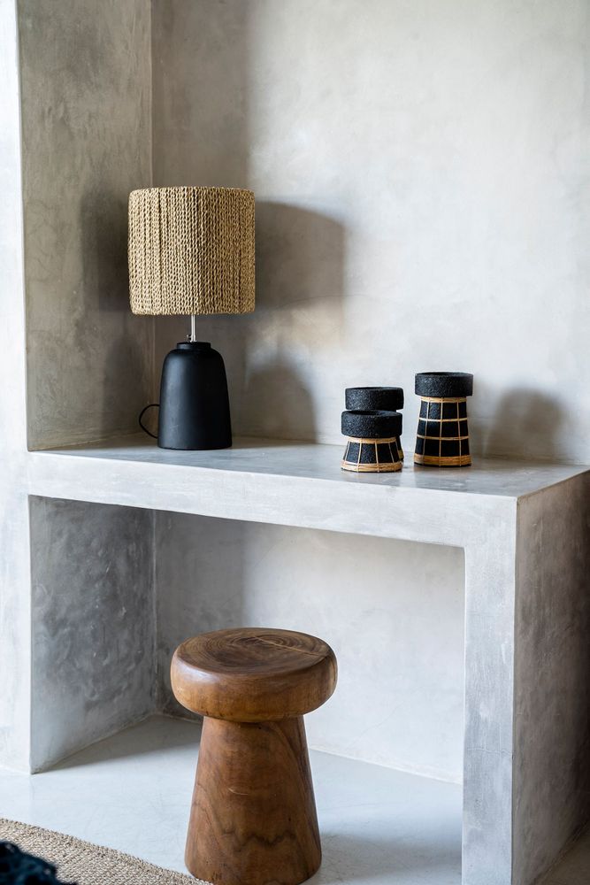 Bougeoirs et photophores - Bougeoir The Serene, noir naturel, taille S - BAZAR BIZAR LIVING